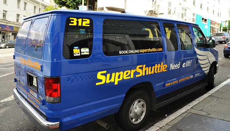 blue van shuttle bwi