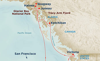 Alaska Inside Passage Cruise from San Francisco