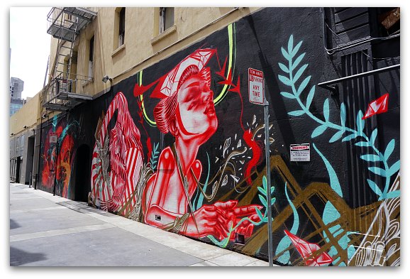 North Beach San Francisco Things To Do In Little Italy Red Black Mural In Little Italy