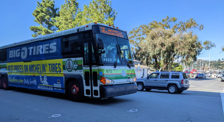 130 Bus from Sausalito to San Francisco