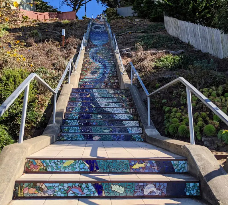 16th Avenue Mosaic Steps in San Francisco 16th Avenue Mosaic Steps in San Francisco