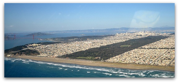Golden Gate Park from above