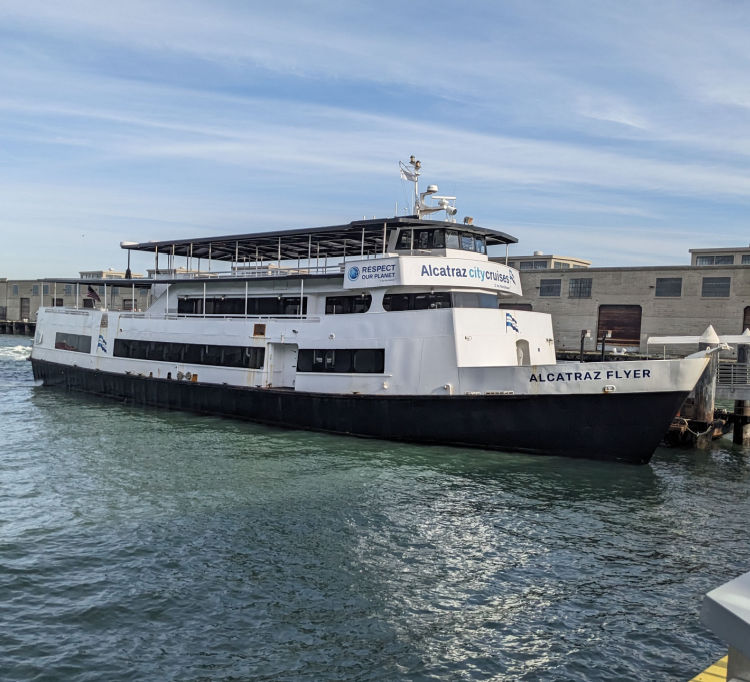 A look at one of the ferries that will take you to Alcatraz.