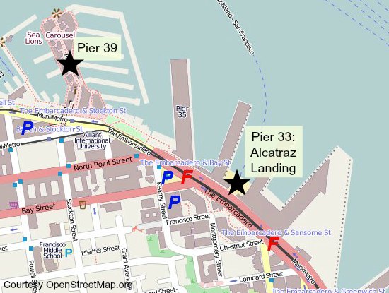 alcatraz ferry map