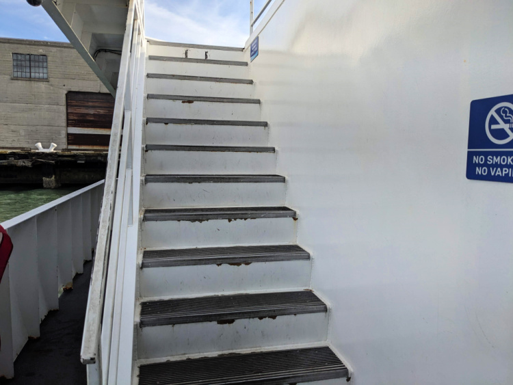 Alcatraz Ferry Steps to the Top