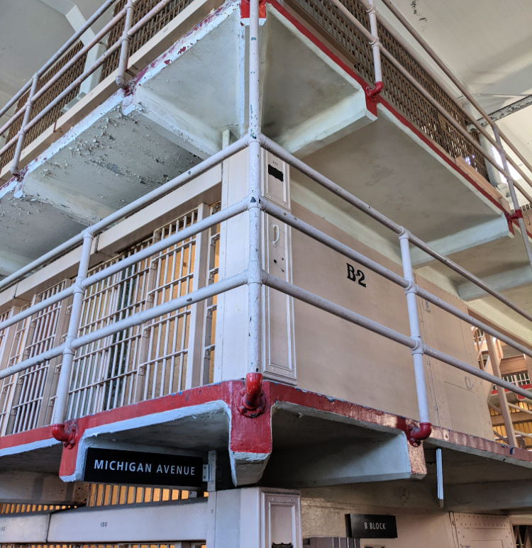 Prison cells in Alcatraz Prison