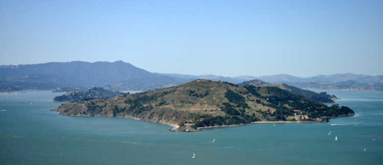 Angel Island from Above
