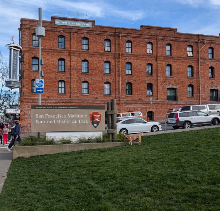 The park across the street from the Argonaut