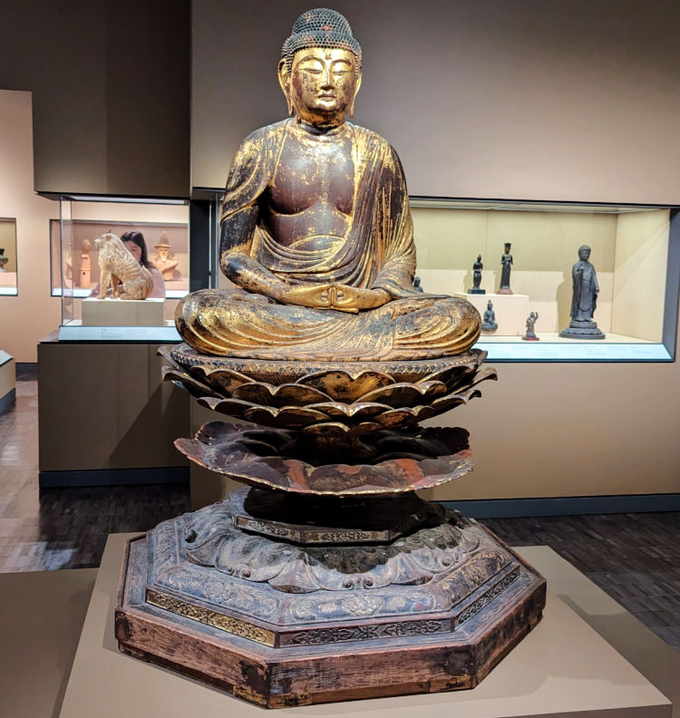 Art inside the Asian Art Museum in San Francisco