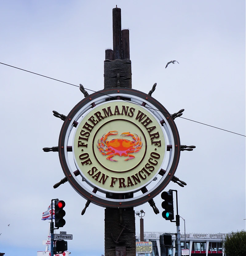 The famous Fisherman's Wharf sign in San Francisco The famous Fisherman's Wharf sign in San Francisco