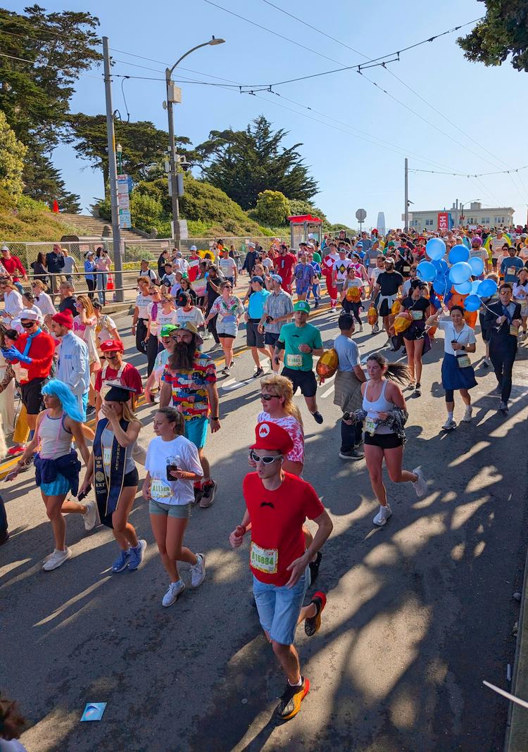 The variety of costumes you will see at Bay to Breakers