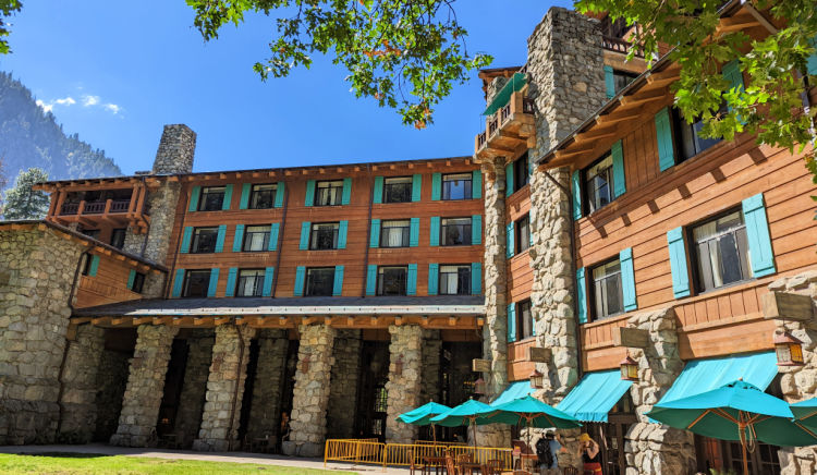 Backside of Ahwahnee in Yosemite