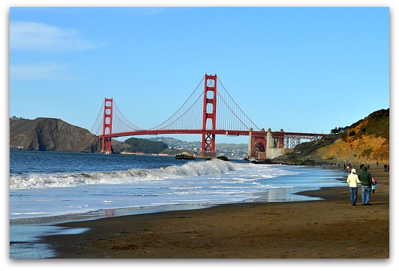 Golden Gate Bridge views from Baker Beach