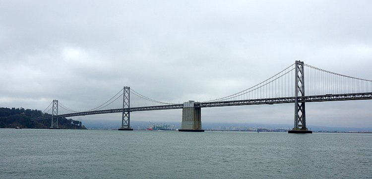 Bay Bridge on a Cloudy Day