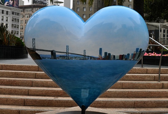 Bay Bridge Heart in SF