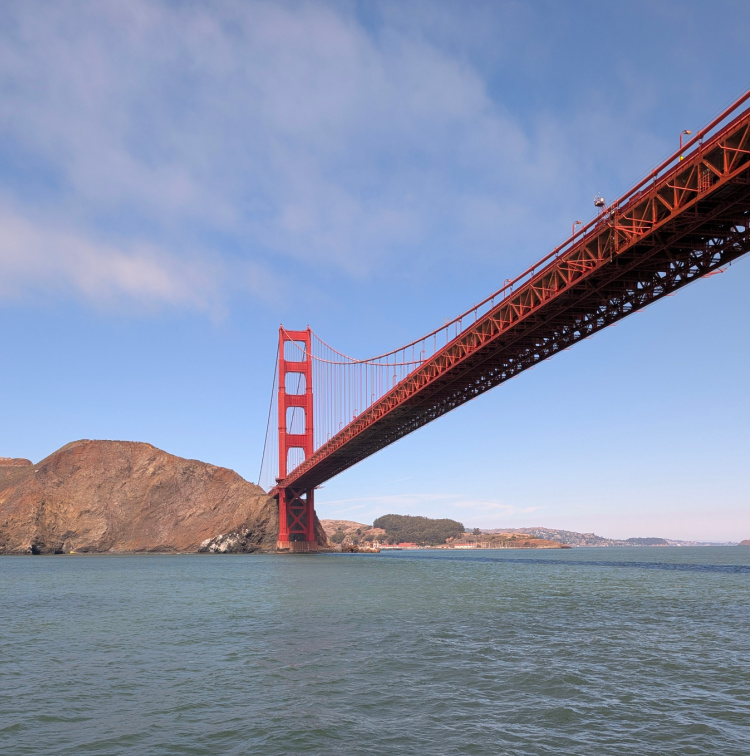 Cruising on the San Francisco Bay in January