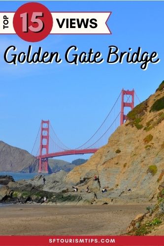 Golden Gate Bridge at Baker Beach, Pinterest Pin