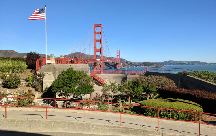 Biking Trail that leads to the Golden Gate Bridge