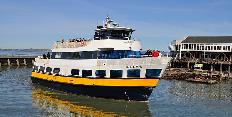 Take the Blue and Gold Ferry to Angel Island.