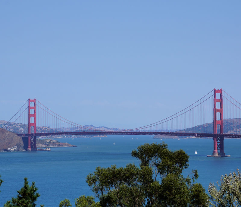 Views of the Golden Gate Bridge from the Lands End Trail Views of the Golden Gate Bridge from the Lands End Trail