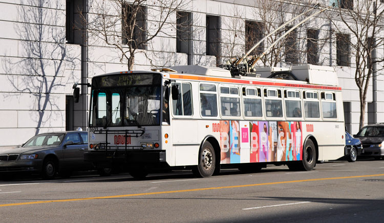 San Francisco public transportation bus