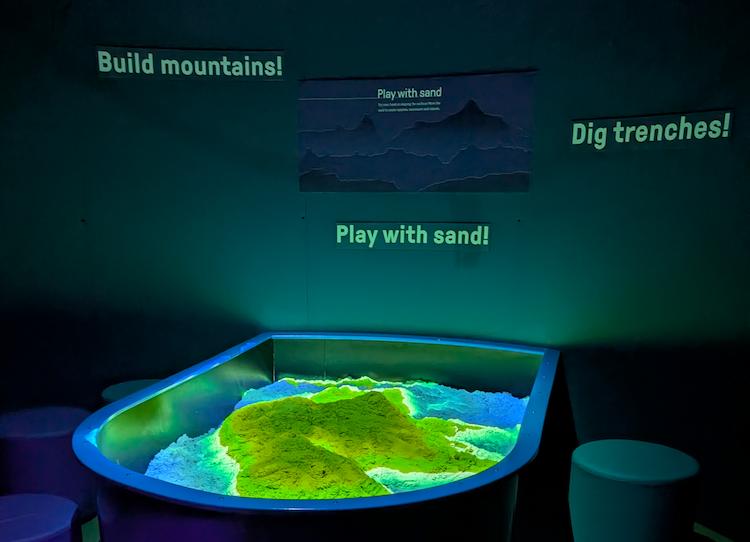 Interactive exhibit at the California Academy of Sciences