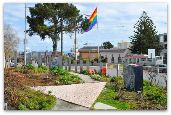 The Pink Triangle Park in SF's Castro District