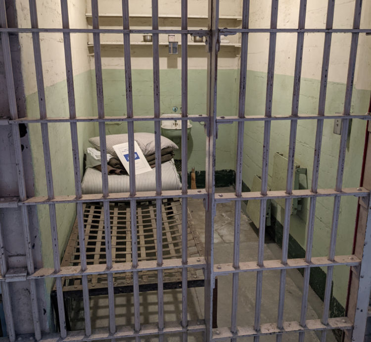 A cell on Alcatraz Island A cell on Alcatraz Island