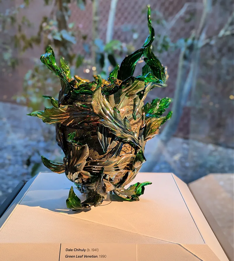 A Dale Chihuly piece at the de Young Museum