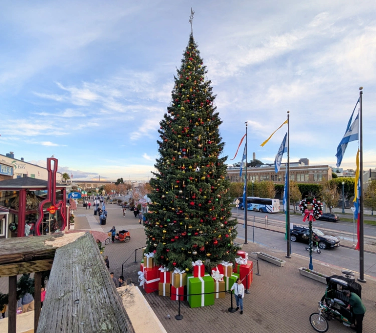 Christmas Tree at San Francisco's Pier 39