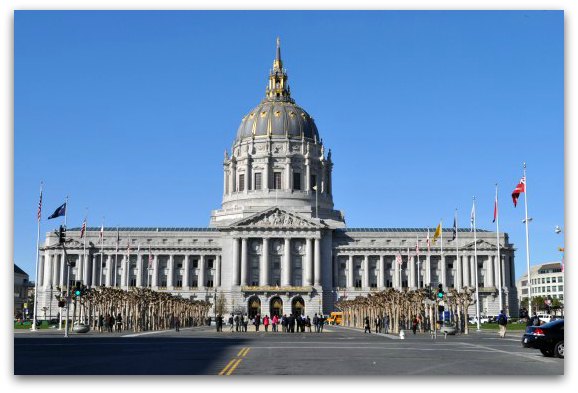 City Hall in San Francisco's Civic Center Neighborhood