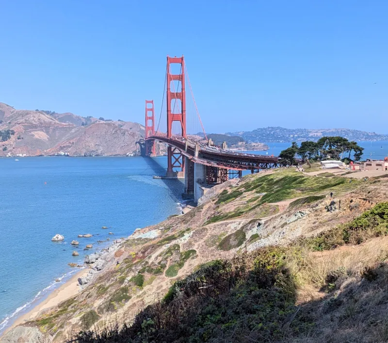 Coastal Trail View of the Golden Gate Bridge Coastal Trail View of the Golden Gate Bridge