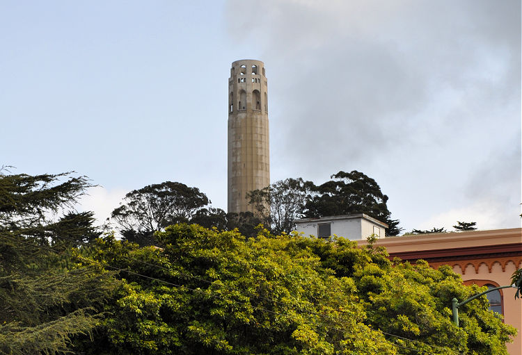 Coit Tower from Below