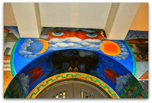 One of the first Coit Tower Murals you see when you enter the tower.