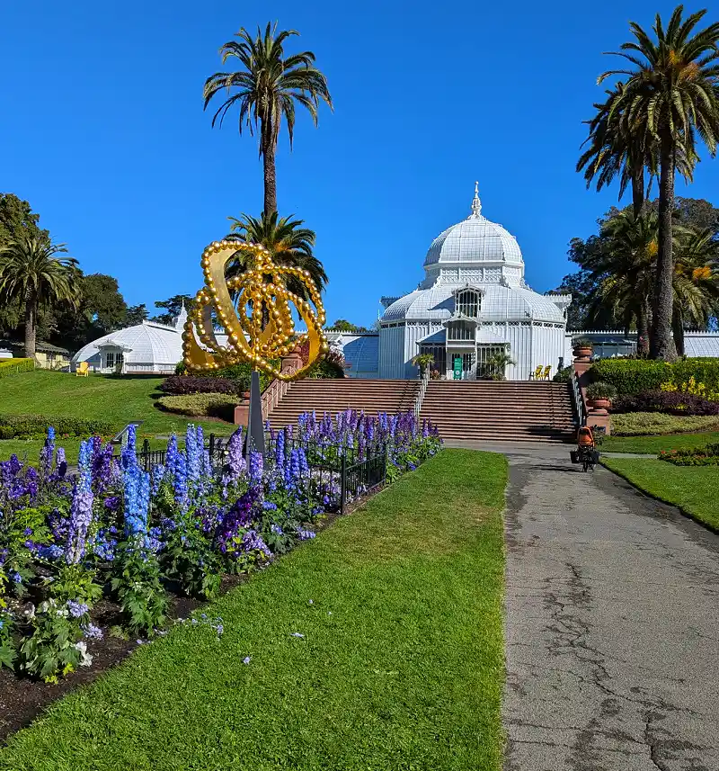 Free day at the Conservatory of Flowers in Golden Gate Park