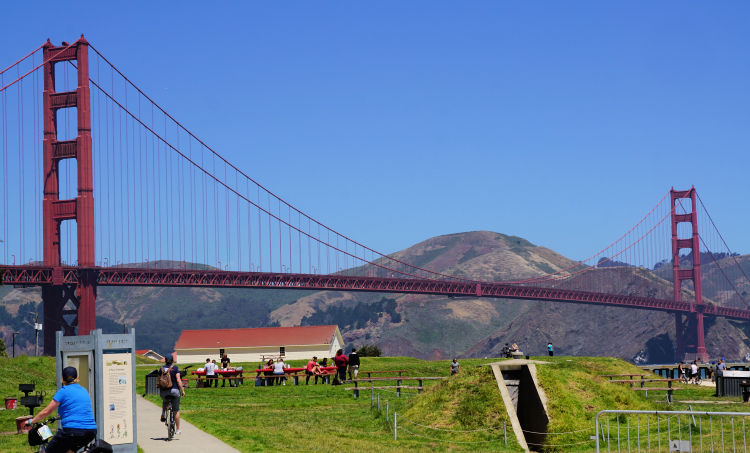 Crissy Field Golden Gate Bridge View