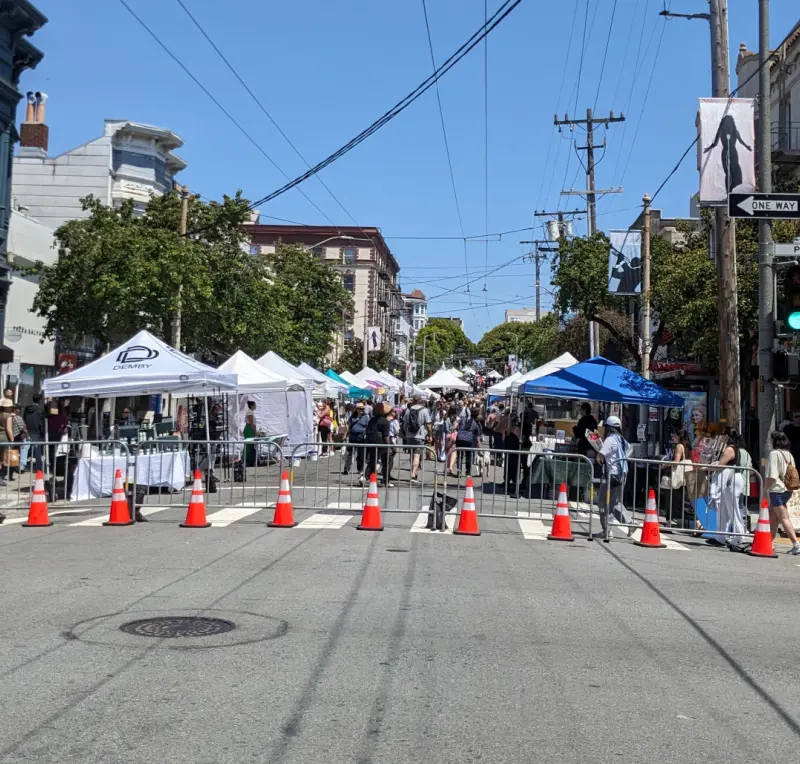 Crowded Streets at the Fillmore Jazz Festival