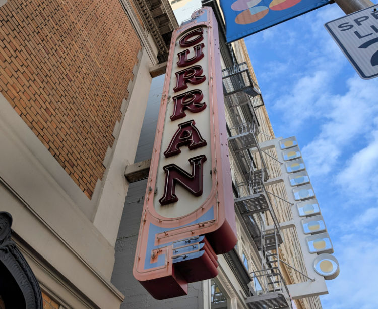 Outside the Curran Theatre