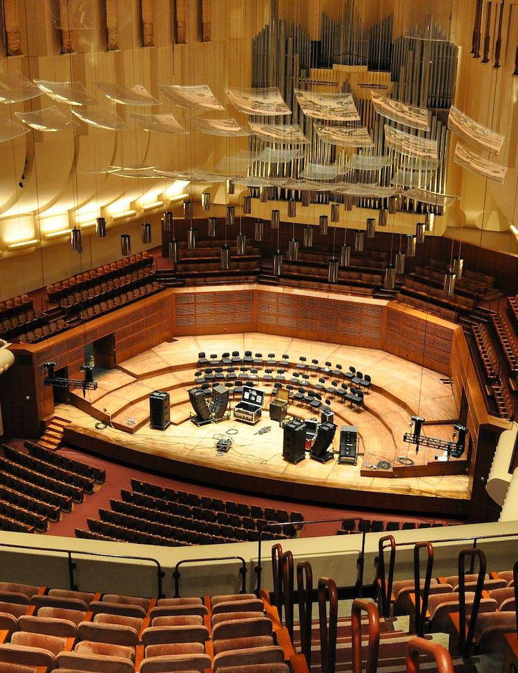 Inside Davies Symphony Hall in San Francisco