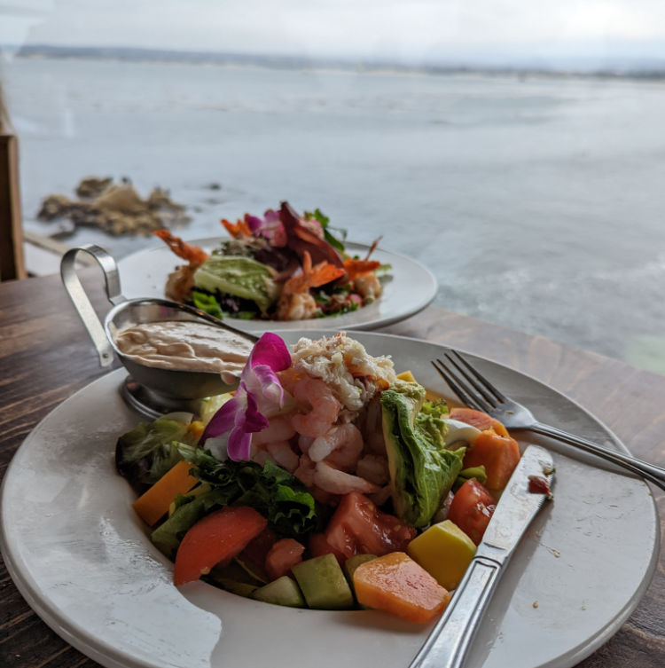 Seafood with a view in Monterey