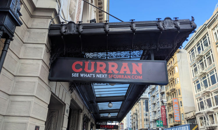 Curran Theatre in downtown San Francisco