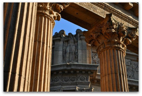 Details on the Palace of Fine Arts