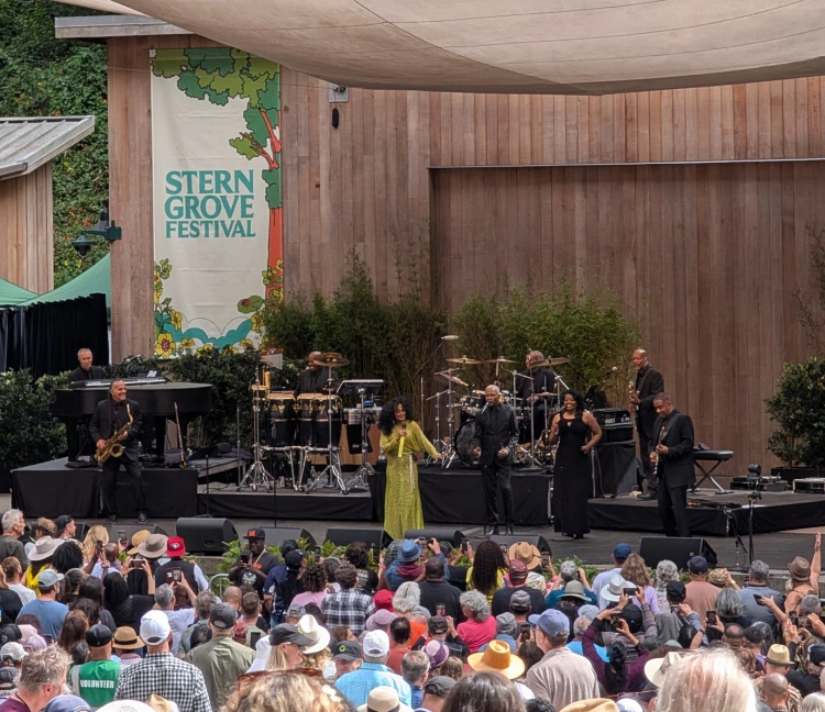 Diana Ross at Stern Grove in San Francisco