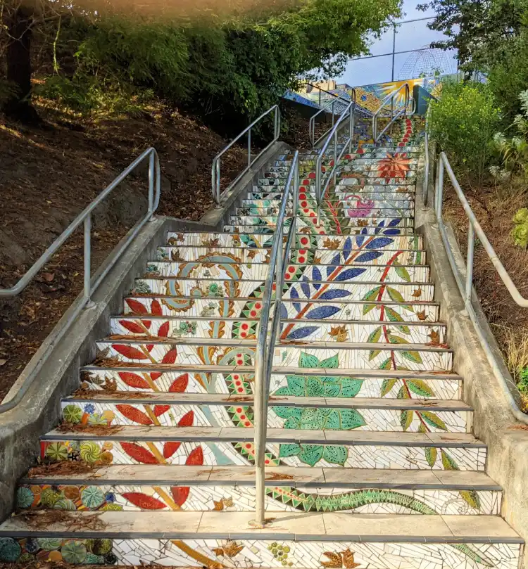 The Dragon's Tale Steps near Miraloma Playground and School The Dragon's Tale Steps near Miraloma Playground and School