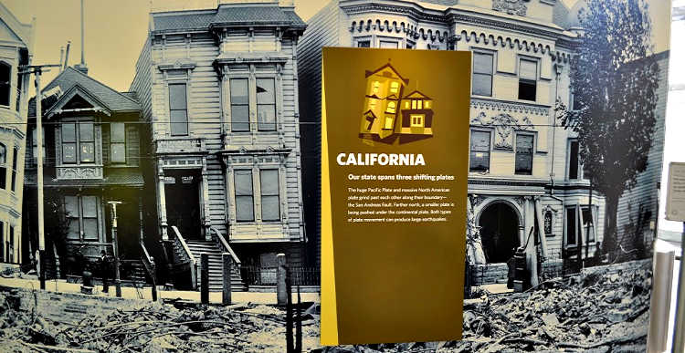 Earthquake at California Academy of Sciences, Exhibit