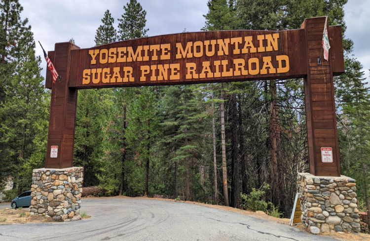 Entrance to Sugar Pine Railroad