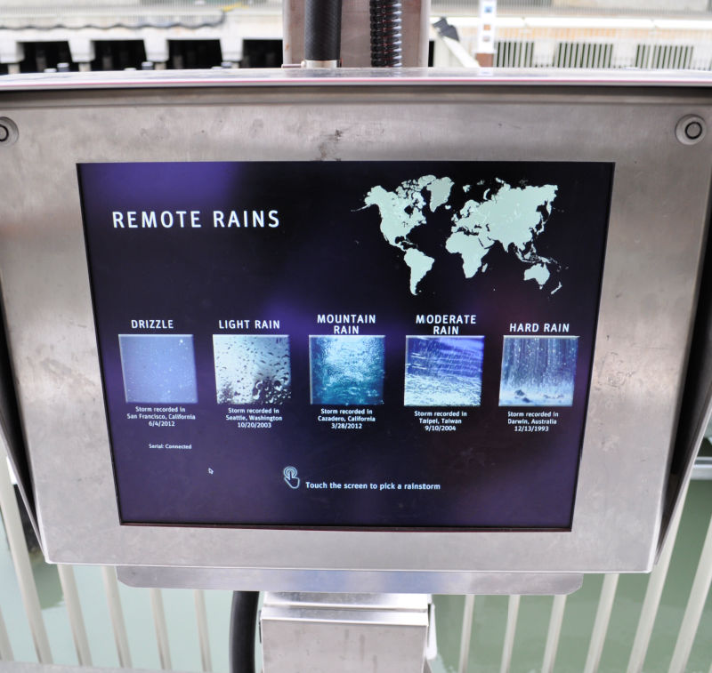 Remote Rains Exhibit outside the Exploratorium Remote Rains Exhibit outside the Exploratorium
