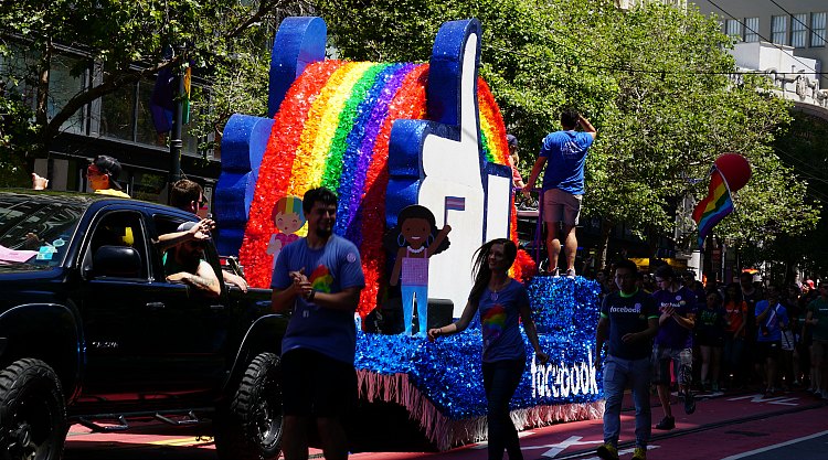 Facebook Pride Float