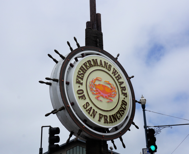 Famous Sign in Fisherman's Wharf in San Francisco