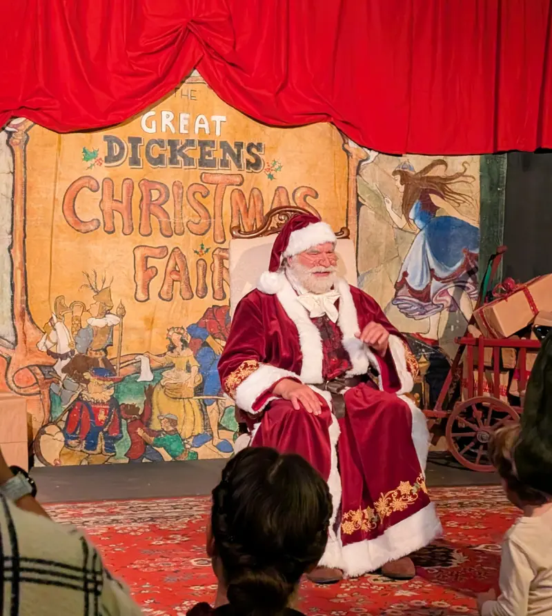 Father Christmas at the Dickens Fair in San Francisco